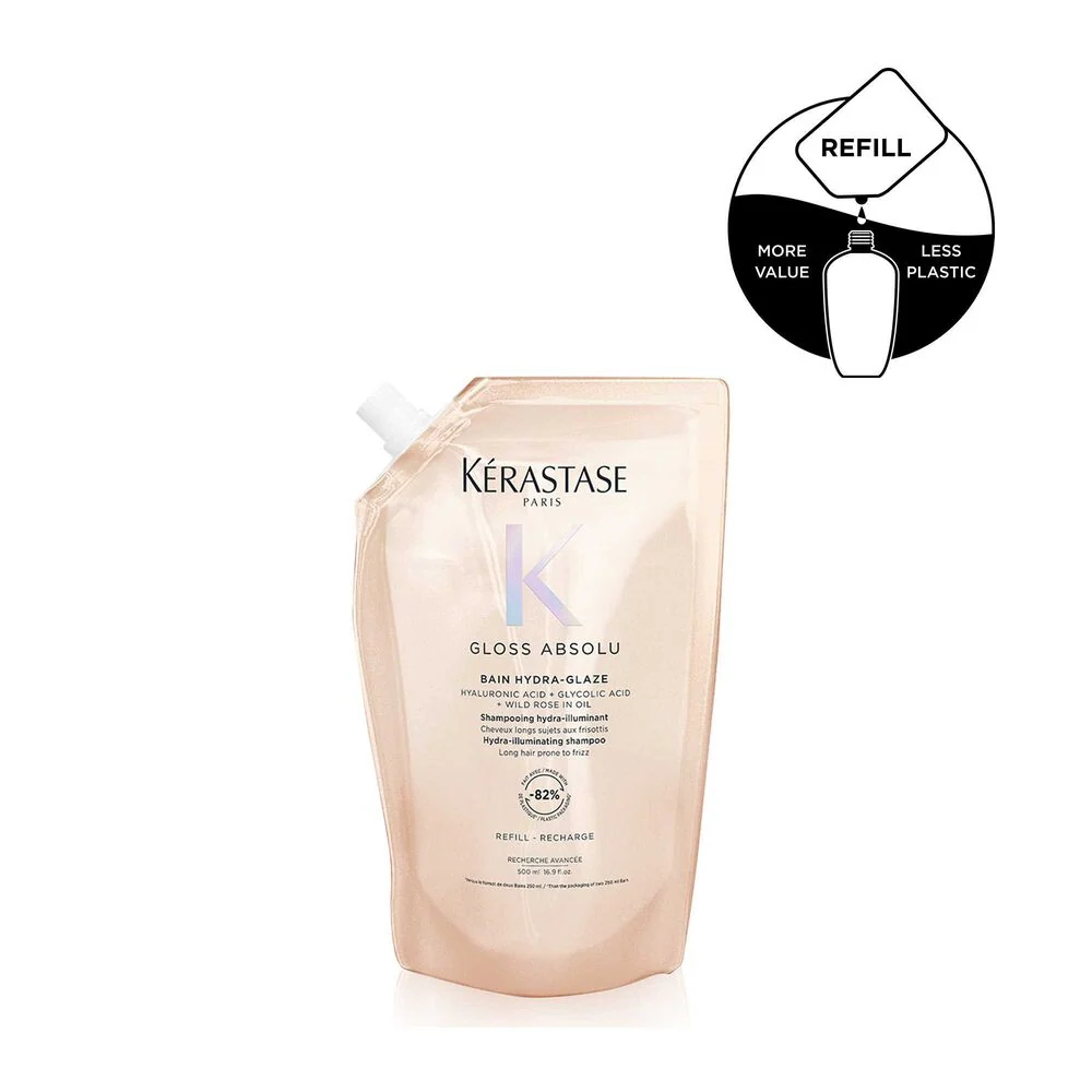 Kerastase Gloss Absolu Bain Hydra-Glaze Shampoo Refill 500ml - Image 3